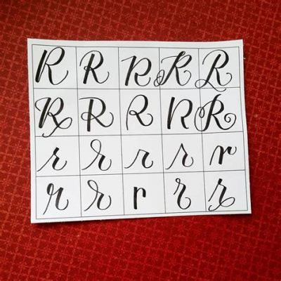 How Do You Write a Cursive R: Exploring the Art of Writing in Cursive Style